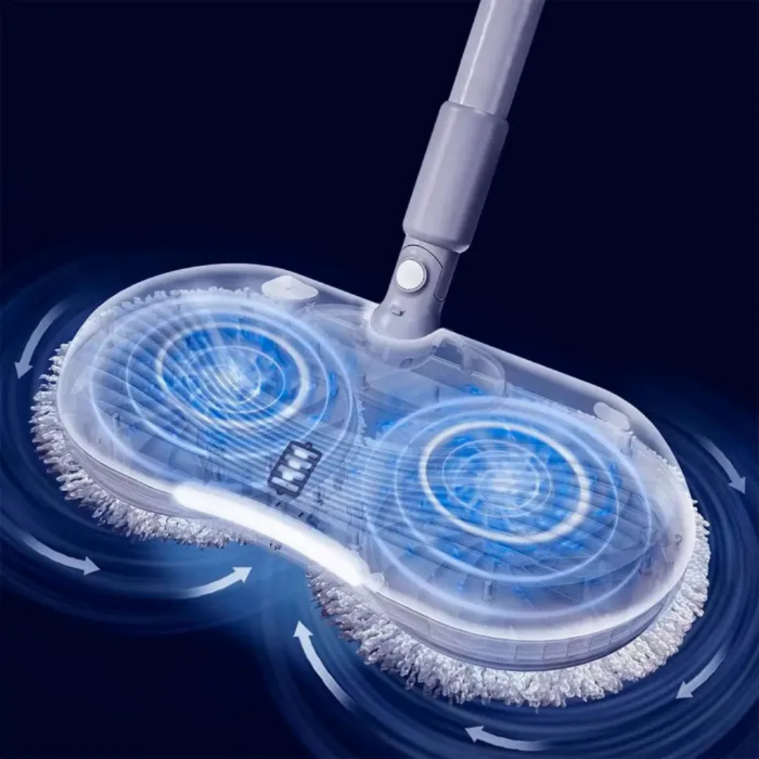 Mop Elétrico 360º + BRINDES: Módulos de Limpeza e Tanque Suporte - Oferta Relâmpago⚡