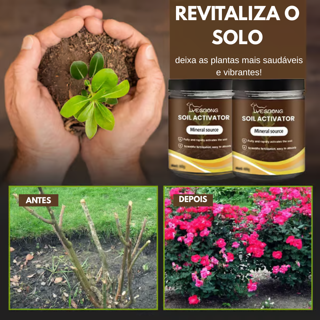 Ativador de Solo - O Segredo para uma Terra Sempre Fértil + BRINDE HOJE: Kit 20 Sementes Premium🔥