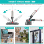 Mop Spray 800ml + Kit Completo com Microfibra, Esfregão, 3 Refis Laváveis - Oferta por Tempo Limitado 🔥