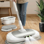 Mop Elétrico 360º + BRINDES: Módulos de Limpeza e Tanque Suporte - Oferta Relâmpago⚡