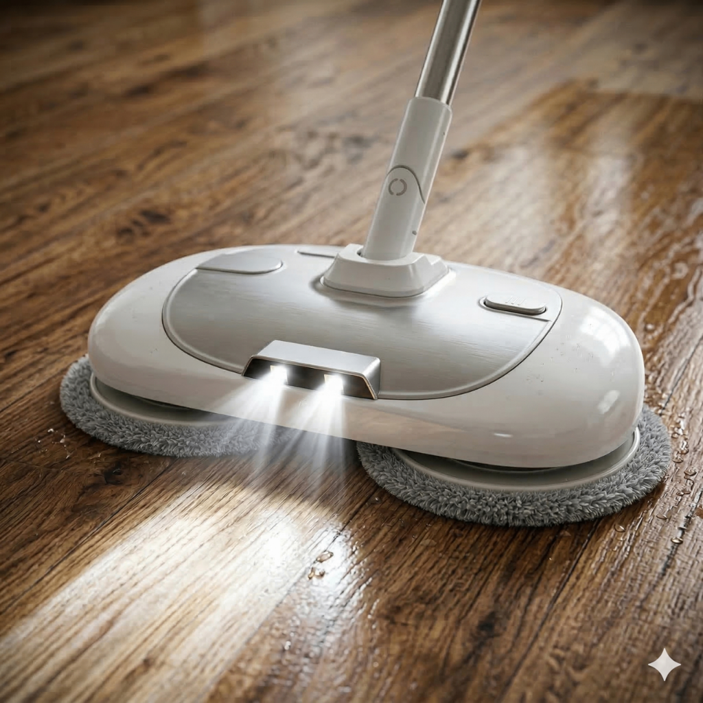 Mop Elétrico 360º + BRINDES: Módulos de Limpeza e Tanque Suporte - Oferta Relâmpago⚡